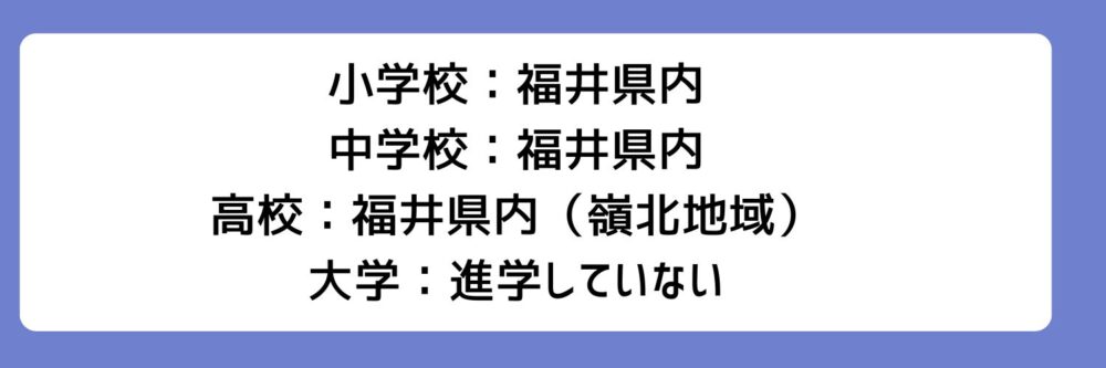 宮腰友里亜の学歴